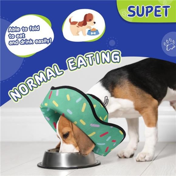 Dog Cones for Large Dogs, Soft Dog Cones, Adjustable Pet Recovery Collar, S - Picture 4 of 7